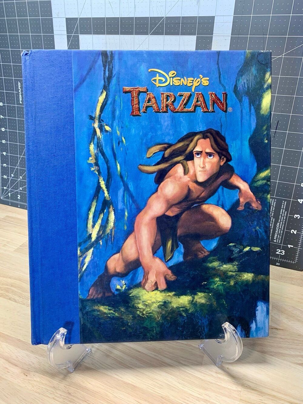 Disney Tarzan Large Illustrated Hardcover Book Vintage 1999 Ages 4-8